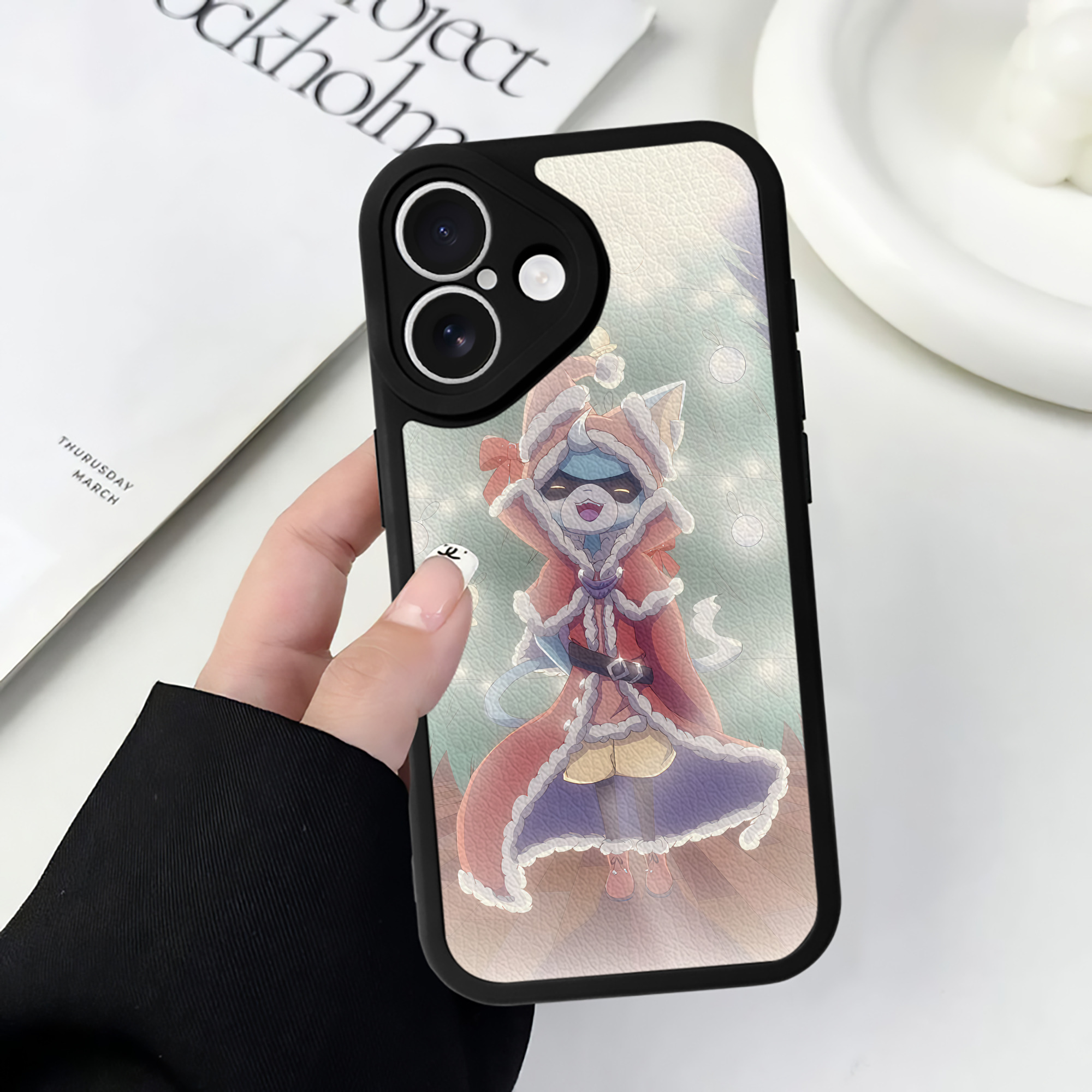 （画像用） 妖怪ウォッチ Yo-kai Watch 【iPhone 16シリーズ対応】シリコンスマホケース（レザー調） 材質：シリコン